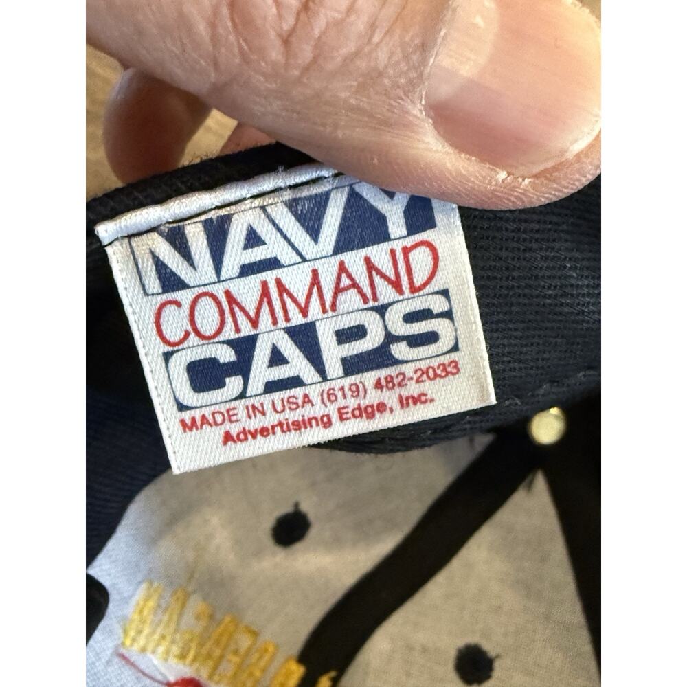Vintage USS Ronald Reagan CVN 76 Mens Navy Embroidered SnapBack Hat Made in USA - Picture 8 of 8